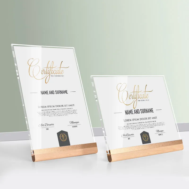 Honor Certificates & Plaques
